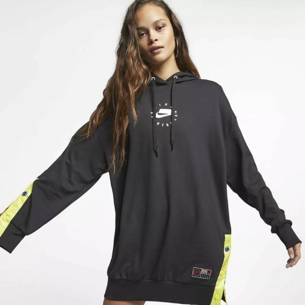 Nike NSW Sportswear Hoodie Black Dress Long sleeve NWT